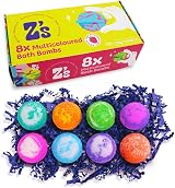 ZIMPLI 8 x UK Made Bath Bombs Gift Set for Women - Vegan Cruelty Free view 1