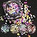 TKOnline 12pcs Colorful Mixed Paillette Nail Glitter Body Glitter Slime Supplies Glitter Powder Sequins for Face Nail Hair Eyes or Lips, DIY for Art Projects Glitter,Hair Products,Nail Glitter