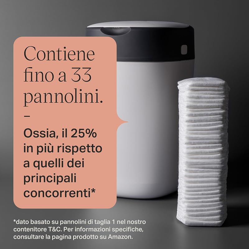 Mangiapannolini Twist & Click, Confezione Esclusiva con 2 Ricariche (1 Precaricata, 1 di Riserva), Protezione Assicurata Contro Germi e Cattivi Odori, La Confezione Può Variare