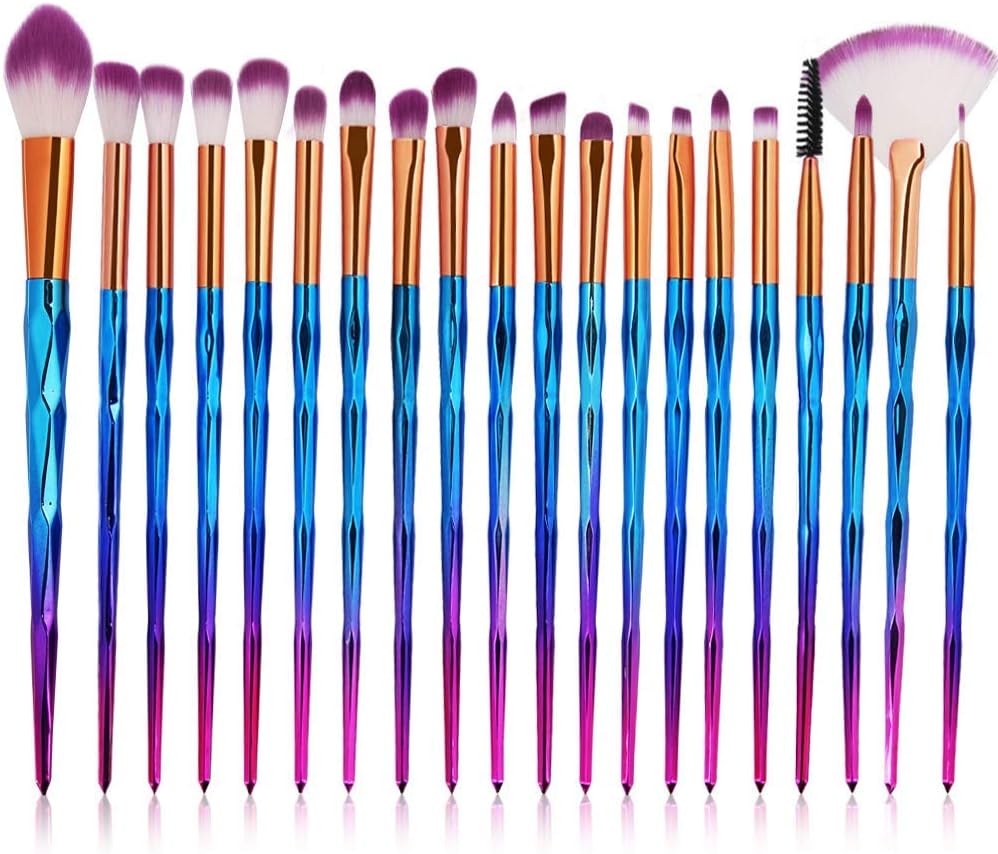 Nayels Makeup Brush Set - Cosmetics Make up Synthetic Bristles Brushes Sets (20PCS)
