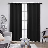 Deconovo Blackout Curtains 2 Panels 46x84 Inch Eyelet Thermal Insulated Kids view 4