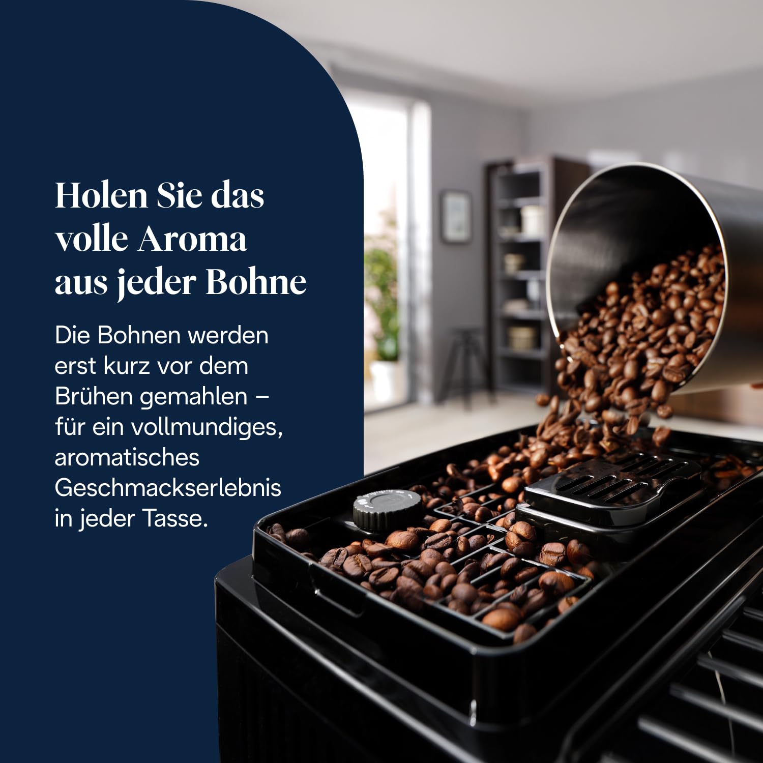 De'Longhi Magnifica Start - Perfetto Kaffeevollautomat mit LatteCrema-Milchaufschäumer, 4 One-Touch-Getränke, Cappuccino Kaffeemaschine, Soft-Touch-Bedienfeld, Schwarz-Grau (ECAM222.60.BG) 3