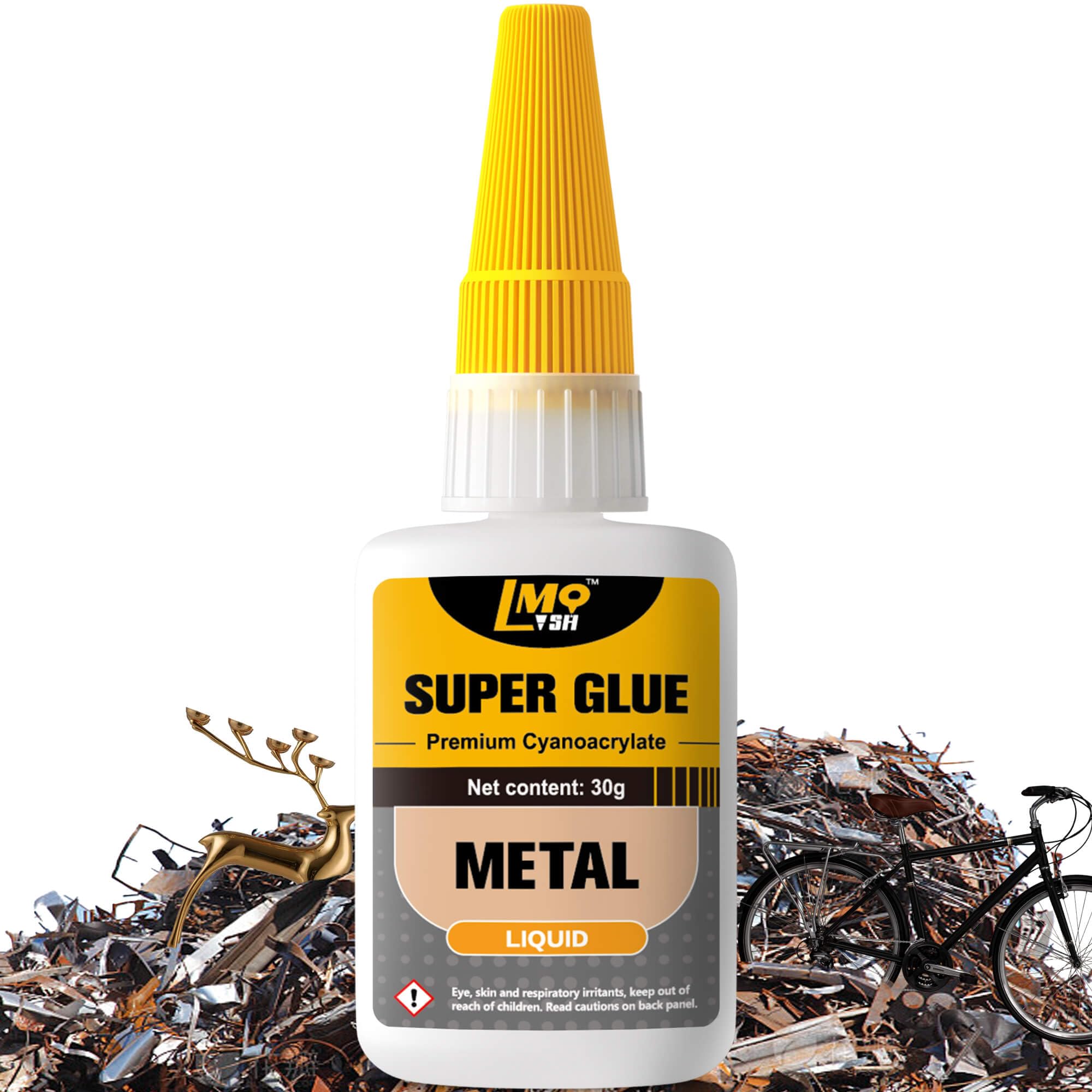 Photo 1 of Metal Super Glue Liquid, Clear Instant Cyanoacrylate Adhesive for Metal Repair, All Purpose CA Glue for Shoe Ceramic Repair