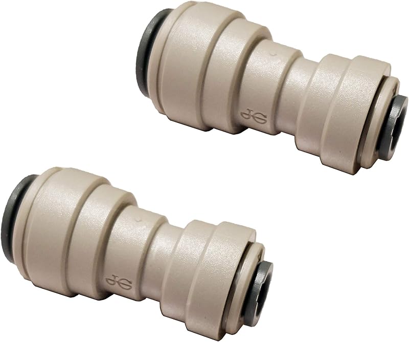 2 x John Guest PI201208S Water Gem 3/8" x 1/4" Push Fit Fittings