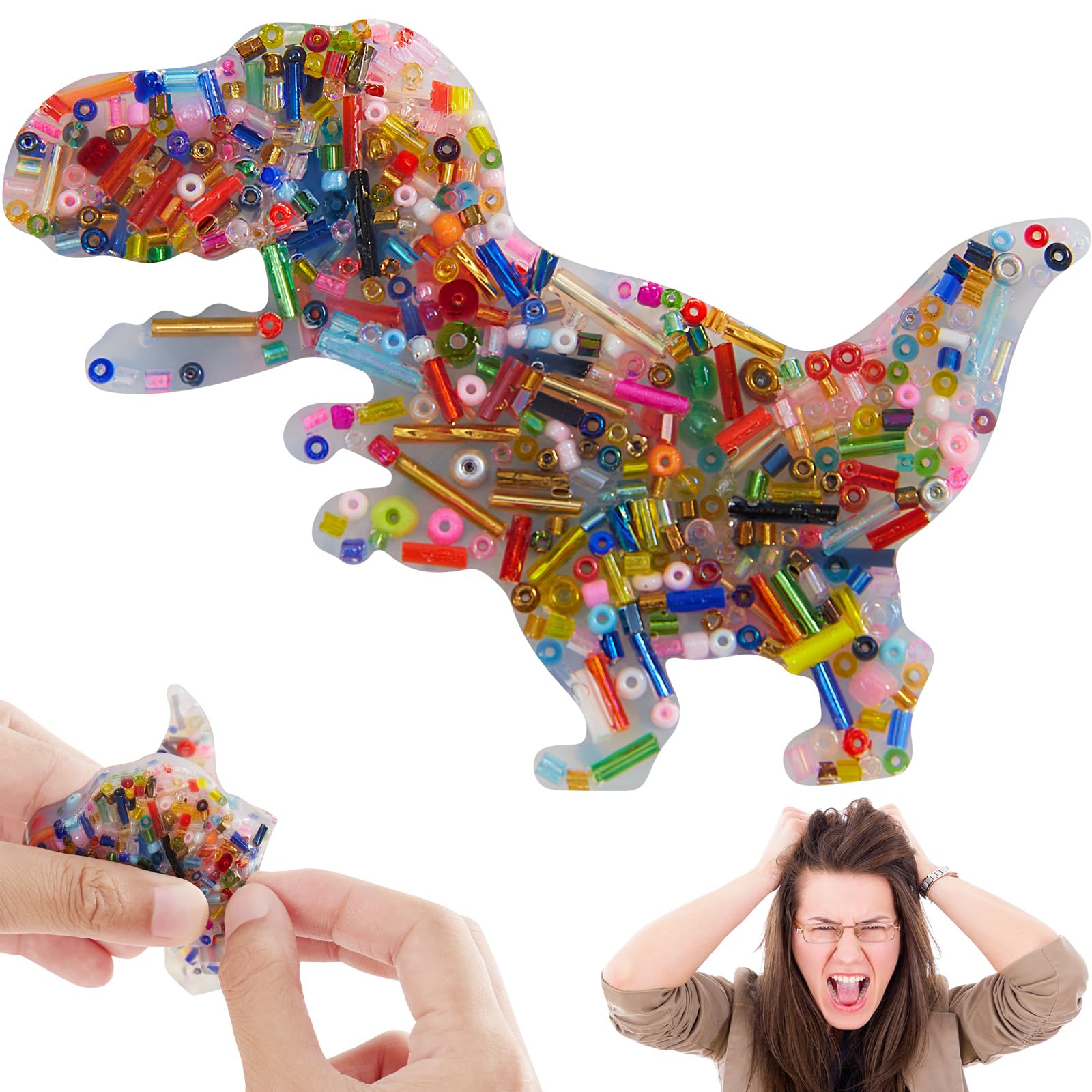 Dinosaur Skin Picking Fidget Toys - Picky Pad Sensory Relief Age 3+, Pick Pad Stress Balls for Adults & Kids, Picky Pad Fidget Stress Balls , Fidget Pad Stress Relief Toys