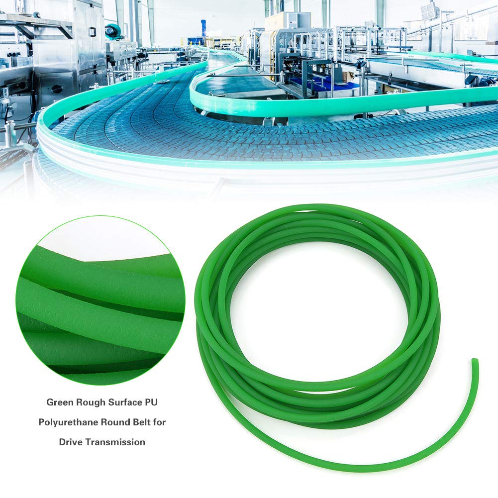 Courroie Ronde En Polyuréthane PU - 5mm De Diamètre, 3 Mètres - Pour Transmission, Machines, Convoyeurs - Orange