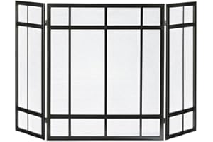 Pleasant Hearth Mission Style 3-Panel Fireplace Screen