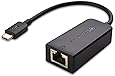 Cable Matters USB-C to Ethernet Gigabit LAN Network Adapter in Black (Thunderbolt 3 Port Compatible) for 2016/2017 Macbook Pro, Dell XPS 13/15, Lenovo Yoga 910, Surface Book 2 and More