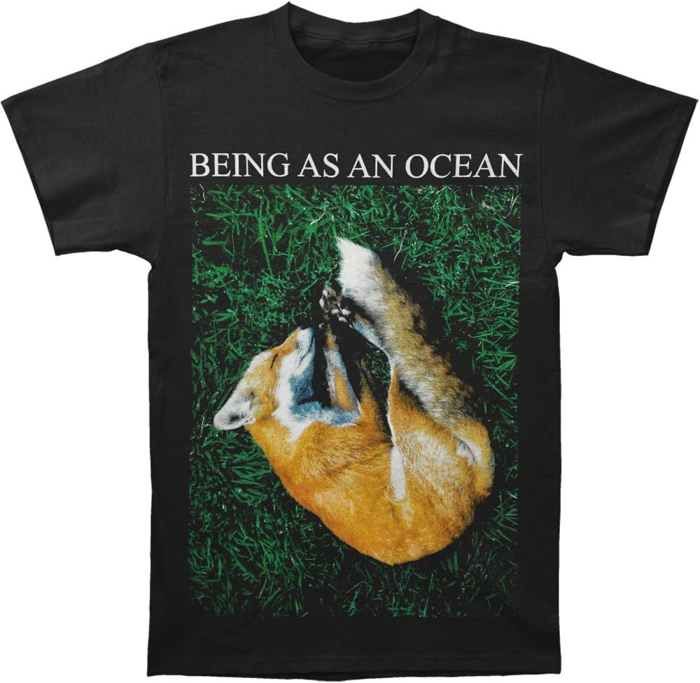 Being As An Ocean Men's Sleeping Fox T-Shirt Black