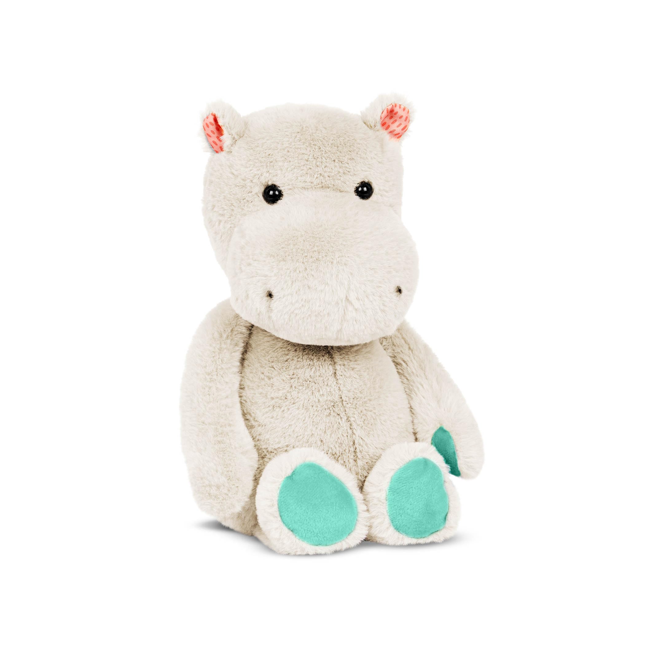 B. toys – 12-Inch Plush Hippo – Stuffed Animal – Soft & Gray Hippopotamus Toy – Washable Toys for Baby, Toddler, Kids – Happyhues – Garry Grey Hippo – 0 Months, Gray,grey — image 1