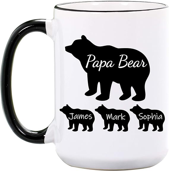 papa bear mug indigo