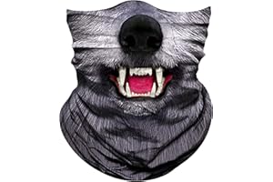 Obacle Animal Face Mask Neck Gaiter for Sun Dust Wind Protection for Men Women