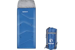 REDCAlMP Kids Sleeping Bag for Camping, 32-77 Degree 3 Season WAM or Cold Weather Fit Boys, Girls & Teens BluelRose Red