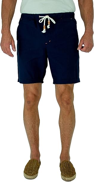 mens walking shorts elastic waist