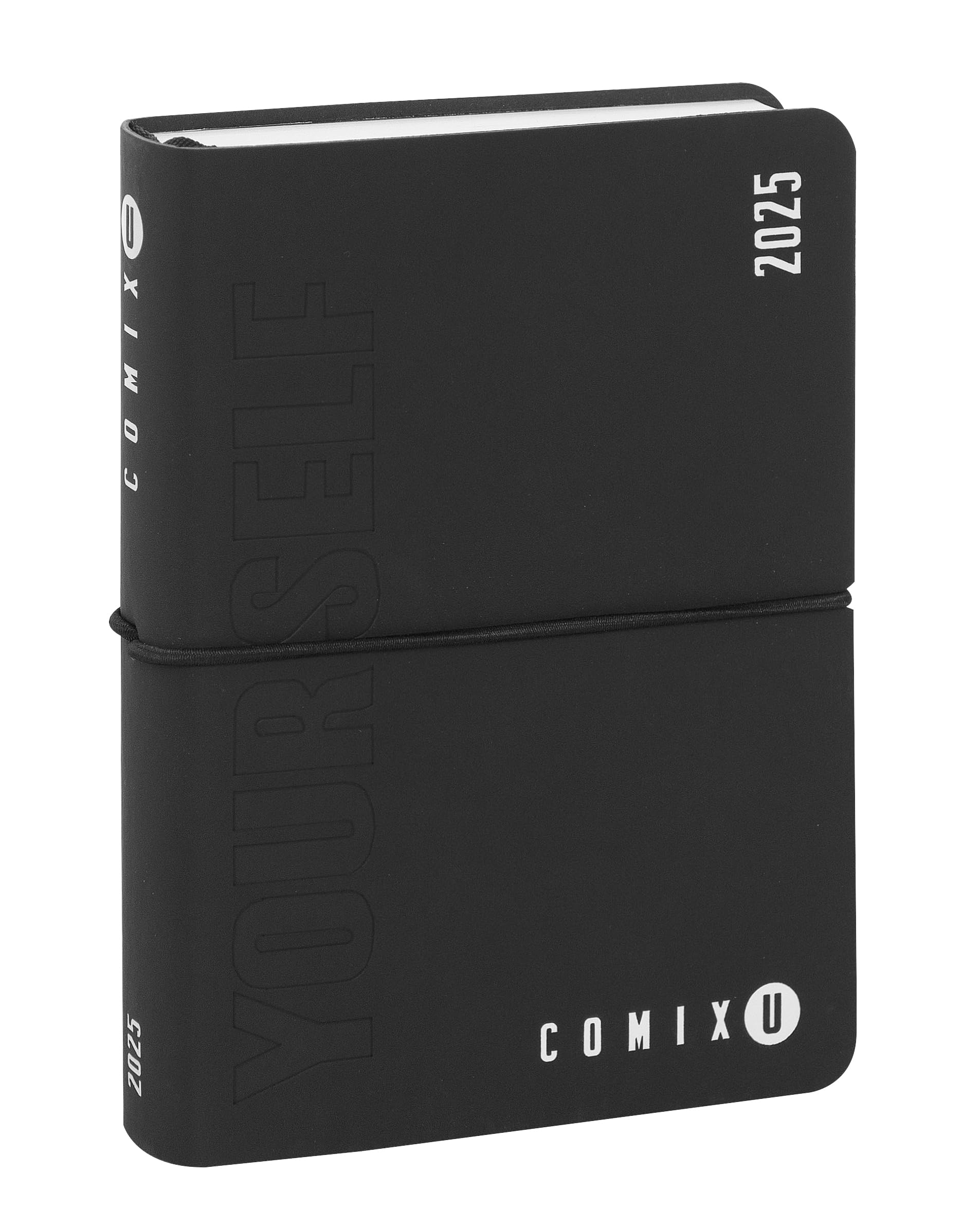 COMIX U Yourself 16 Month Small Pocket Diary Hardback Cover and 448 Lined Pages Great for High School 11 x 15.3 cm White and Black