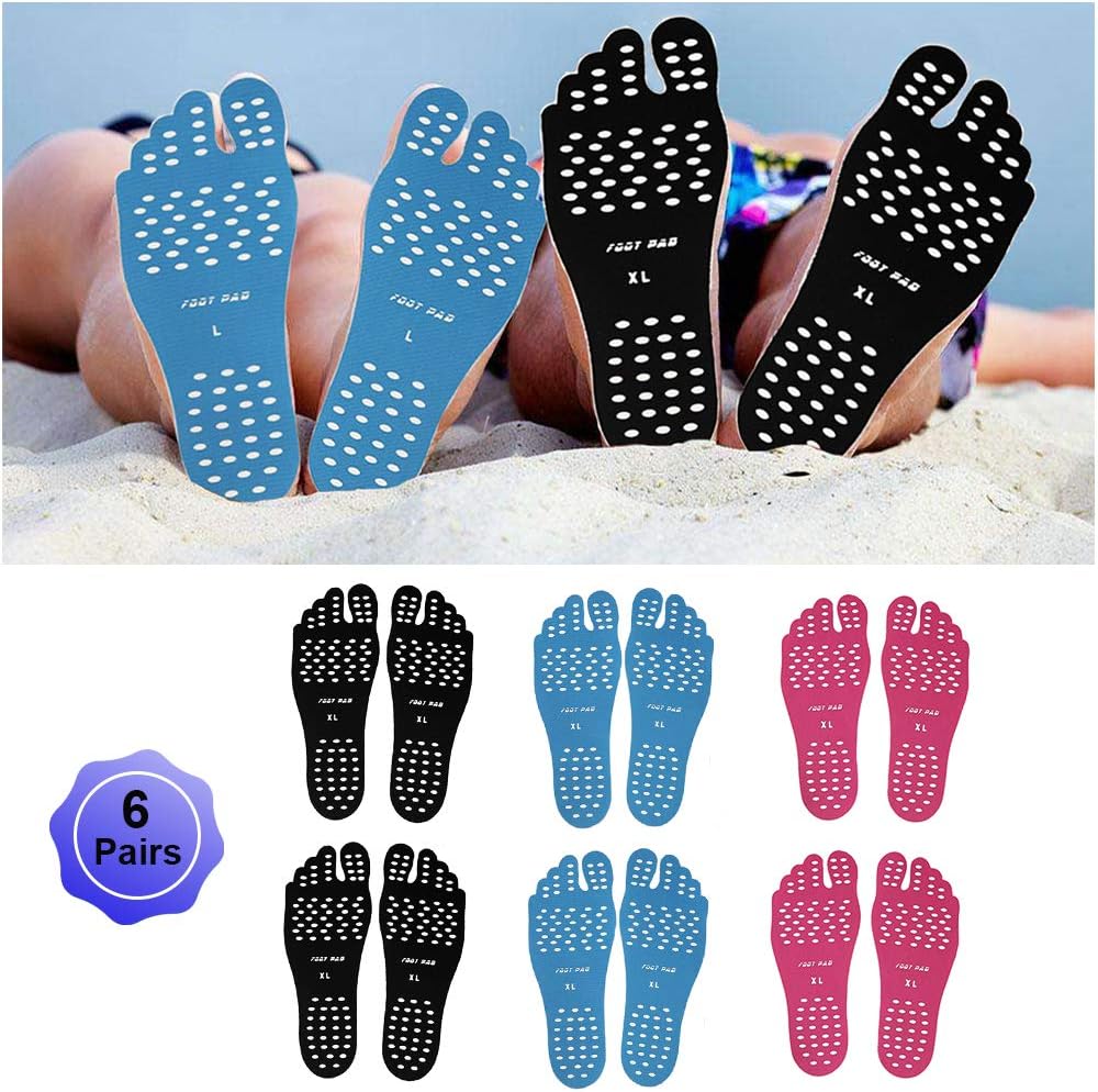 Beach Foot Pads Barefoot Adhesive Invisible Shoes Stick on Foot Pad