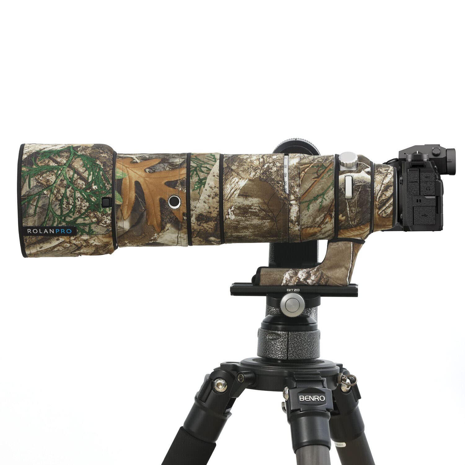 ROLANPRO Lens Coat Compatible with Nikon AF-S 500mm F5.6E PF ED VR, Waterproof Camouflage Protective Sleeve Bird Watching - #27 Jungle Camo