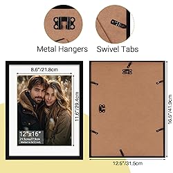 Rempry 12x16 Picture Frame, Display Poster 9x12