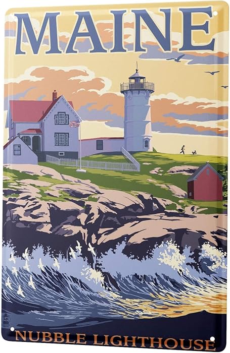 LEotiE SINCE 2004 Tin Sign Metal Plate Decorative Sign Home Decor Plaques Adventurer Maine