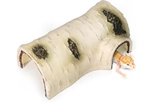 AZV Reptile Hideout for Terrariums,Bearded Dragon Cave,Hermit Crab Shelter,Leopard Gecko Hiding Spot,Frog Habitat,Ball Python Hideaway,Tarantula Decor,Small Iguana Tank Accessories,Hamster Hides