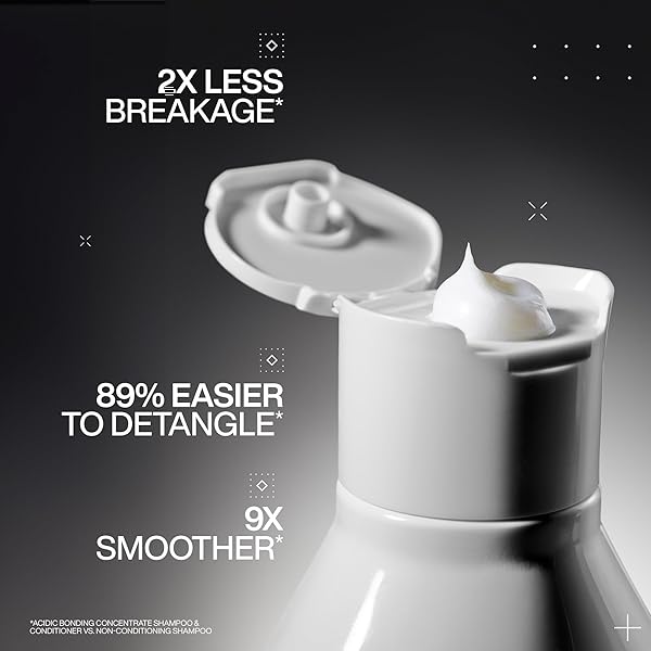 REDKEN ACIDIC BONDING CONCENTRATE CONDITIONER FOR DAMAGED HAIR REPAIR – STRENGTHENS AND REPAIRS WEAK AND BRITTLE HAIR, SULFATE-FREE, WITH CITRIC ACID