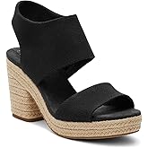 TOMS Womens Majorca Rope Platform Casual Sandals Casual High Heel 3" & Up - Black - Size 9 B