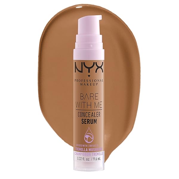 NYX PROFESSIONAL MAKEUP BARE WITH ME CONCEALER SERUM, CONCEALER MAKEUP FOR UP TO 24HR HYDRATION – DEEP GOLDEN