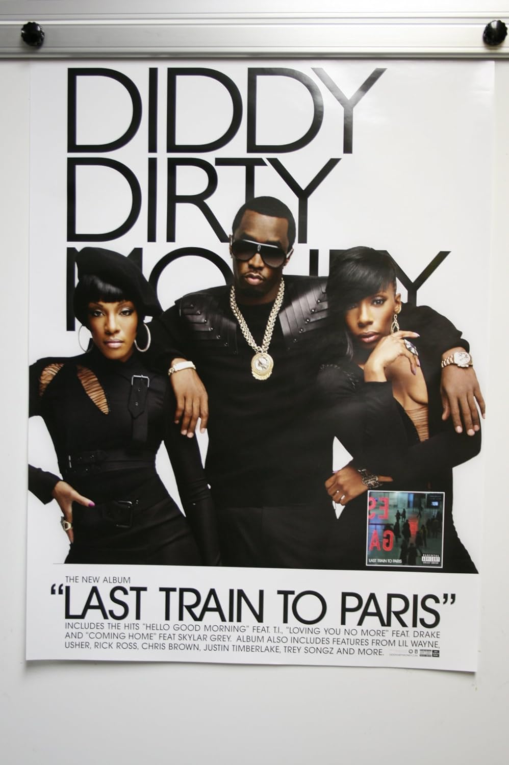 P DIDDY DIRTY MONEY Last train to paris POSTER (1351) Sports & Outdoors