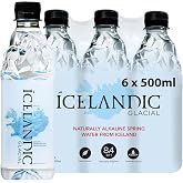 Icelandic Glacial Water, 500mL (Pack of 6) | Natural Spring Alkaline Water