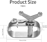 Jttxiu 10 Pcs Pool Cover Ratchet Kit Aluminum Turnbuckle Cable Winch view 2