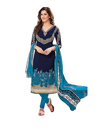 Buy Latest Pink And Green Patiyala Style Dress Material Online ...