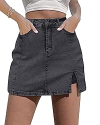 luvamia Skorts Skirts for Women Denim Mini Skirt