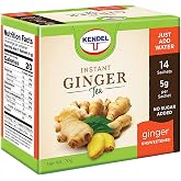 Kendel Instant Ginger Tea, Unsweetened - 14 Sachets, Caffeine Free