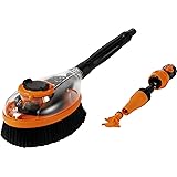 Spazzola Lavaggio Auto Rotante Con Schiumogeno - Kit Completo Con Pistola Idropulitrice E Ugelli - Foto 5