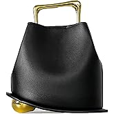 ZGRJSZDD Women PU Leather Handbag Crossbody Shoulder Purse Top Handle Bucket Bag