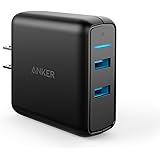 Anker Quick Charge 3.0 39W Dual USB Wall Charger, PowerPort Speed 2 for Galaxy S7/S6/Edge/Plus, Note 5/4 and PowerIQ for iPhone X/8/7/6s/Plus, iPad Pro/Air 2/mini, LG, Nexus, HTC and More