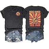 YHHR Womens Hawaiian Shirts Summer Casual Beach Sunshine Tropical T-Shirt Graphic Tees Short Sleeve Tops