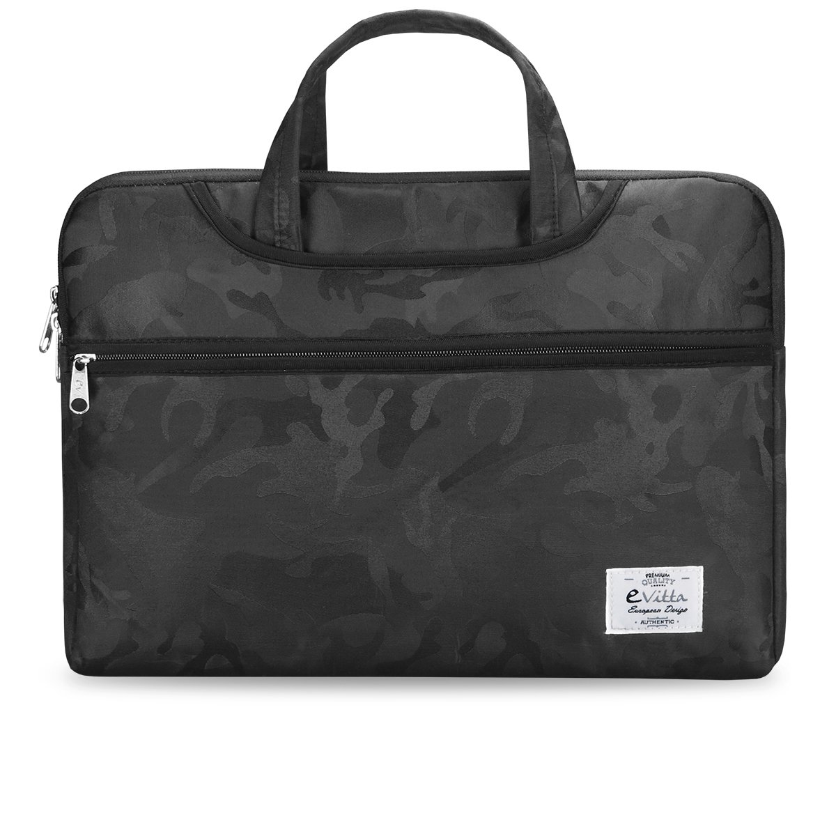 E-Vitta Black Camo 15.6 "LAPTOP, 15.6" – Notebook Computer Bags (Camouflage), Camouflage Cover, Black, Black Velvet, Velvet, Design)