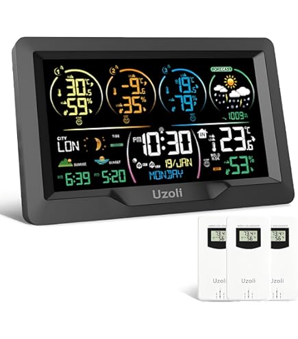 Raddy N80 Smart Wi-Fi Weather Station with APP Control, Indoor