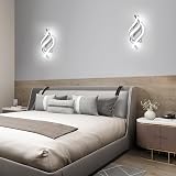 Comely Comey LED Wall Light 22W 6500K Silver Spiral Sconce 32.5x15x20 cm view 3