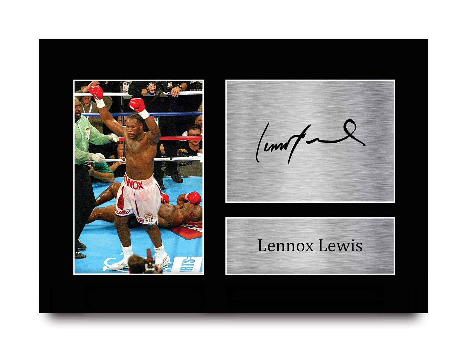 HWC Trading Lennox Lewis Signed A4 Printed Autograph Boxing Print Photo Picture Display
