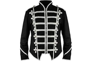 Ro Rox Steampunk Military Drummer Parade Jacket Emo Punk Men’s Jackets Gothic Clothing