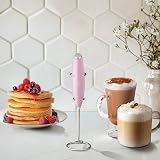 Zulay Kitchen Powerful Milk Frother Handheld Foam Wand with Stand view 6