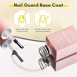 Makartt Gel Top Coat and Base Coat Kit: Clear Gloss