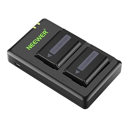Neewer NP-FW50 Kamera Akku Ladegerät, 1100mAh,Set 2 Pack