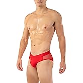 Gary Majdell Sport Men's Bikini Swimsuit with Side Mesh Inserts - Available in Shiny Tricot and Nylon Spandex Prints