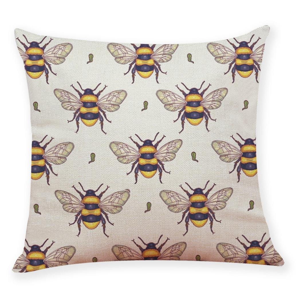 Fxbar Intensive Bees図スロー枕カバー 手作り印刷枕slipcovers耐摩耗性 耐久性