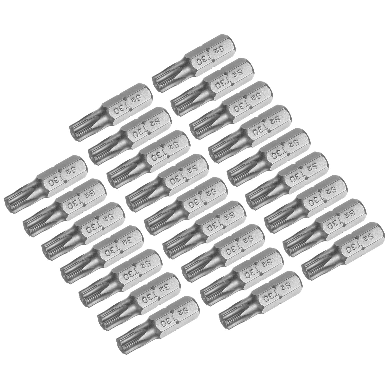 uxcell Torx Bits 1/4 Inch Hex Shank 25mm Length Magnetic Screwdriver T30 Screw Driver Bit S2 Alloy Steel 25pcs