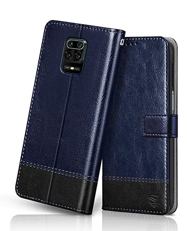 flipped vegan leather redmi note 9 pro 
