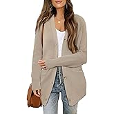 Allegra K Cardigan Sweaters for Women 2025 Fall Fashion Open Front Button Down Pockets Knit Sweater Casual Long Cardigans